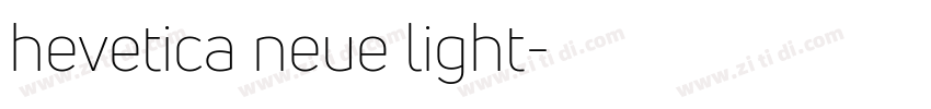 hevetica neue light字体转换